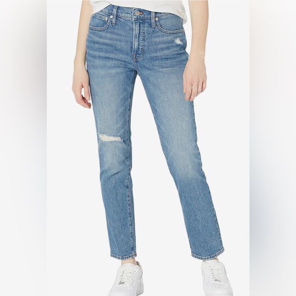 The Mid-Rise Perfect Vintage Jean in Ainsdale Wash: Knee-Rip Edition size 25 - Picture 1 of 8